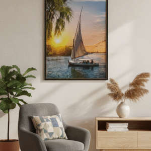 Quadro barco com vidro BCO-160