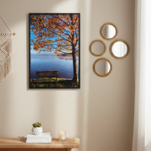 Quadro natureza banco lagoa linha w-091