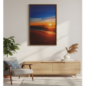 Quadro natureza com vidro MAR-149